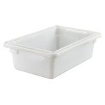 Cambro 12186P148 Food Storage Boxes, (3)Gallon(s), Rectangular, Natural White, Polyethylene, 18(w) x 12(d) x 6(h) inch, NSF Listed - 6 each
