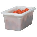 Cambro 12189P148 Food Storage Boxes, (4.75)Gallon(s), Rectangular, Natural White, Polyethylene, 18(w) x 12(d) x 9(h) inch, NSF Listed - 6 each