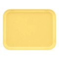 Cambro 1218MT145 Market/Bakery Display Trays, Rectangular, Yellow, Fiberglass, 17-3/4(w) x 11-1/2(d) x 1(h) inch, NSF Listed – 1 Dozen