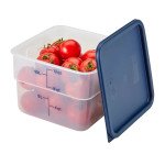 Cambro 12SFSPP190 CamSquares® Storage Container, 12qt, Square, Translucent, Polypropylene, 11-1/4(w) x 12-1/4(d) x 8-1/4(h) inch, NSF Listed - 6 each