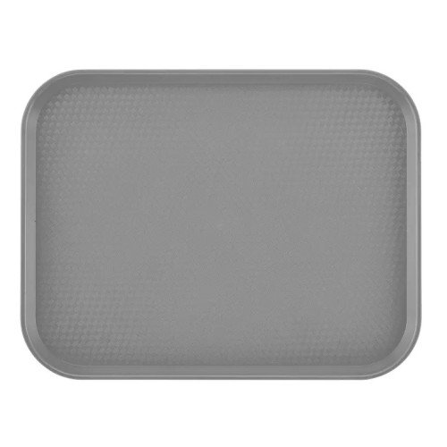 Cambro 1418FF107 Rectangular Fast Food Tray, Pearl Gray, Polypropylene, 17-3/4(w) x 13-13/16(d) inch, NSF Listed, 12 each