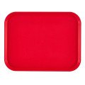 Cambro 1418FF163 Fast Food Tray, Rectangular, Red, Polypropylene, 17-3/4(w) x 13-13/16(d) x 1-1/2(h) inch, NSF Listed – 1 Dozen
