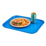 Cambro 1418FF168 Fast Food Tray, Rectangular, Blue, Polypropylene, 17-3/4(w) x 13-13/16(d) x 1-1/2(h) inch, NSF Listed – 1 Dozen