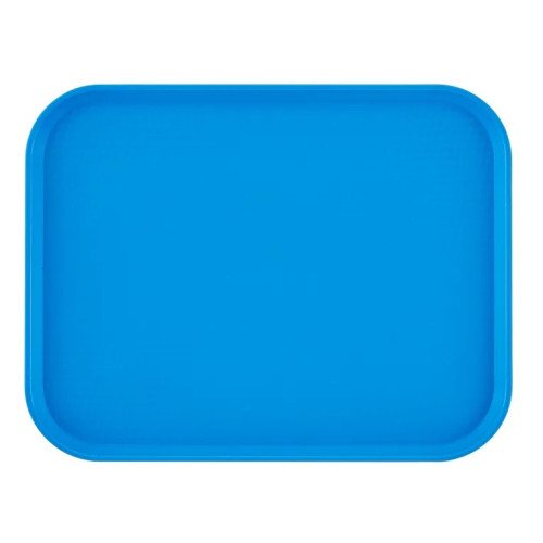Cambro 1418FF168 Fast Food Tray, Rectangular, Blue, Polypropylene, 17-3/4(w) x 13-13/16(d) x 1-1/2(h) inch, NSF Listed – 1 Dozen