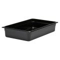 Cambro 14CW110 Camwear® Food Pans, Full Size, 13.7qt, Black, Polycarbonate, 20-7/8(w) x 12-3/4(d) x 4(h) inch, NSF Listed, 6 each