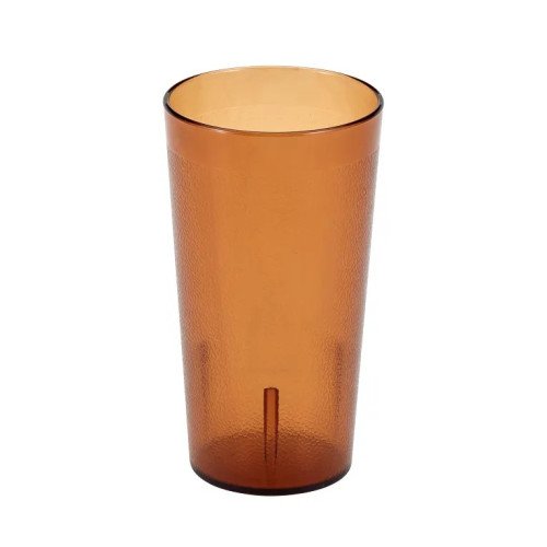 Cambro 1600P153 Colorware Tumbler, 16.4oz, Amber(153), SAN Plastic, 3-1/8(w) x 3-1/8(d) x 5-3/4(h) inch – 6 Dozen