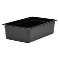 Cambro 16CW110 Camwear® Food Pans, Full Size, 20.6qt, Black, Polycarbonate, 20-7/8(w) x 12-3/4(d) x 6(h) inch, NSF Listed, 6 each