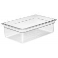Cambro 16CW135 Camwear® Food Pans, Full Size, 20.6qt, Clear, Polycarbonate, 20-7/8(w) x 12-3/4(d) x 6(h) inch, NSF Listed, 6 each