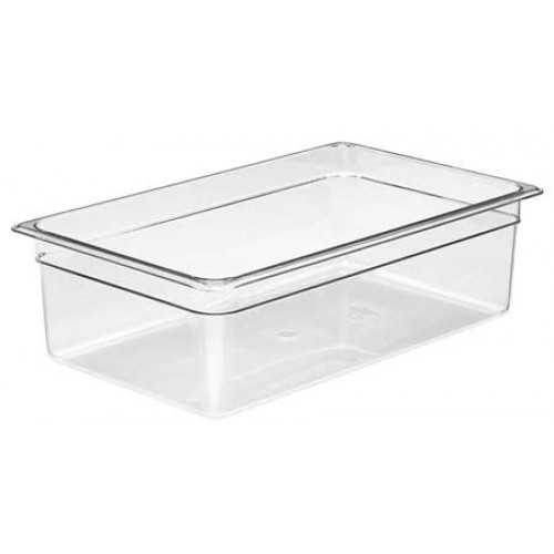 Cambro 16CW135 Camwear® Food Pans, Full Size, 20.6qt, Clear, Polycarbonate, 20-7/8(w) x 12-3/4(d) x 6(h) inch, NSF Listed, 6 each