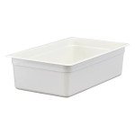 Cambro 16CW148 Camwear® Food Pans, Full Size, 20.6qt, White, Polycarbonate, 20-7/8(w) x 12-3/4(d) x 6(h) inch, NSF Listed, 6 each