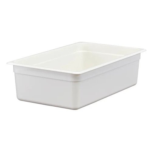 Cambro 16CW148 Camwear® Food Pans, Full Size, 20.6qt, White, Polycarbonate, 20-7/8(w) x 12-3/4(d) x 6(h) inch, NSF Listed, 6 each