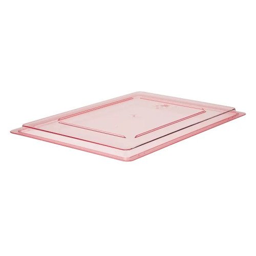 Cambro 182615CW467 Camwear® Flat Lids, Fit Full Size Food Boxes, Rectangular, Safety Red, Polycarbonate, 26(w) x 18(d) inch, NSF Listed, 6 each
