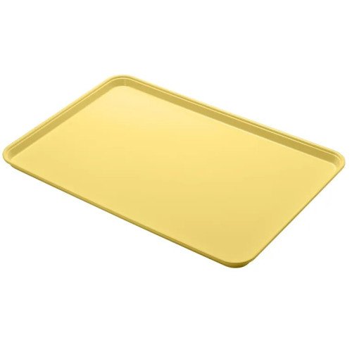 Cambro 1826MT145 Market/Bakery Display Trays, Rectangular, Yellow, Fiberglass, 17-3/4(w) x 15-11/16(d) x 11/16(h) inch, NSF Listed – 6 each