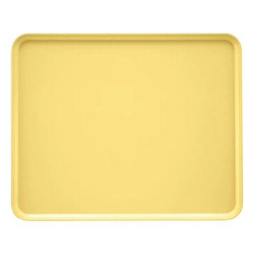 Cambro 2025MT145 Market/Bakery Display Trays, Rectangular, Yellow, Fiberglass, 25-9/6(w) x 20-3/4(d) x 13/16(h) inch, NSF Listed – 6 each