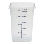Cambro 22SFSPP190 CamSquares® Storage Container, 22qt, Square, Translucent, Polypropylene, 12-1/4(w) x 12-1/4(d) x 15-3/4(h) inch, NSF Listed - 6 each