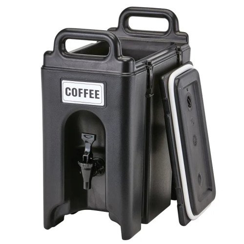 Cambro 250LCD110 Camtainers® Beverage Servers, (2.5)Gallon(s), Black, 9-1/4(w) x 17(d) x 18-3/8(h) Inch, NSF Listed