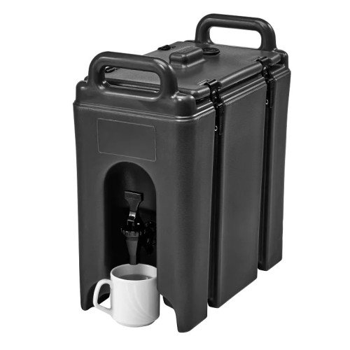 Cambro 250LCD110 Camtainers® Beverage Servers, (2.5)Gallon(s), Black, 9-1/4(w) x 17(d) x 18-3/8(h) Inch, NSF Listed