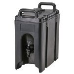 Cambro 250LCD110 Camtainers® Beverage Servers, (2.5)Gallon(s), Black, 9-1/4(w) x 17(d) x 18-3/8(h) Inch, NSF Listed