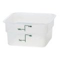 Cambro 2SFSPP190 CamSquares® Storage Container,  2qt, Square, Translucent, Polypropylene, 7-1/4(w) x 7-1/4(d) x 3-7/8(h) inch, NSF Listed, 6 each