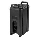 Cambro 500LCD110 Camtainers® Beverage Servers, (4.75)Gallon(s), Black, 9(w) x 16-1/2(d) x 24-1/4(h) Inch, NSF Listed