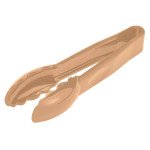 Cambro 6TGS133 Camwear® Lugano® Scallop Grip Tongs, Beige, Polycarbonate, 6(h) inch, NSF Listed, 12 each