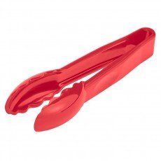 Cambro 6TGS404 Camwear® Lugano® Scallop Grip Tongs, Red, Polycarbonate, 6(h) inch, NSF Listed, 12 each