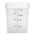 Cambro 8SFSPP190 CamSquares® Storage Container, 8qt, Square, Translucent, Polypropylene, 8-3/8(w) x 8-3/84(d) x 9-1/8(h) inch, NSF Listed - 6 each