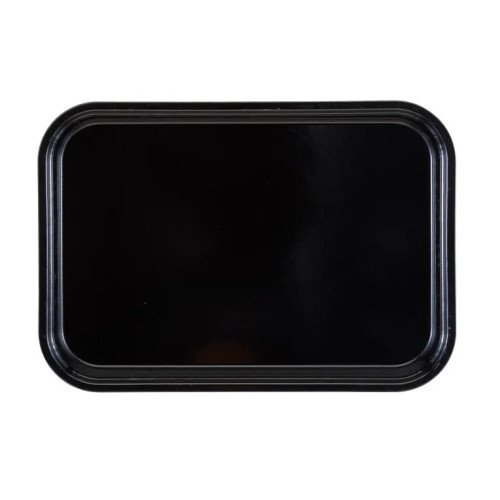 Cambro 913MT110 Market/Bakery Display Trays, Rectangular, Black, Fiberglass, 12-3/4(w) x 8-7/16(w) x 1(h) inch, NSF Listed – 1 Dozen