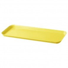 Cambro 918MT145 Market/Bakery Display Trays, Rectangular, Yellow, Fiberglass, 18(w) x 8-11/16(w) x 13/16(h) inch, NSF Listed – 1 Dozen