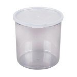 Cambro CCP27152 Crocks w/ Lid, 2.7qt, Clear, Polypropylene, 6-5/8(w) x 6-5/8(d) x 6-3/4(h) inch, NSF Listed