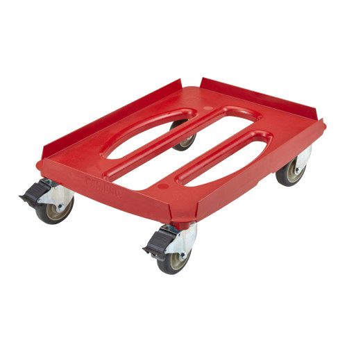 Cambro CDC300358 GoBox® Camdolly® w/ Brakes, Hot Red, NSF Listed