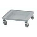 Cambro CDR2020151 Disk Rack Dolly and Casters, Grey Plastic, 350 lb Capacity, NSF Listed