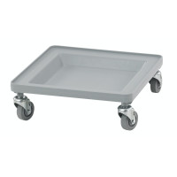 Cambro CDR2020151 Disk Rack Dolly and Casters, Grey Plastic, 350 lb Capacity, NSF Listed
