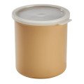 Cambro CP27133 Solid Crocks w/ Lid, 2.7qt, Beige, Polypropylene, 6-3/4(w) x 6-3/4(d) x 6-3/4(h) inch, NSF Listed