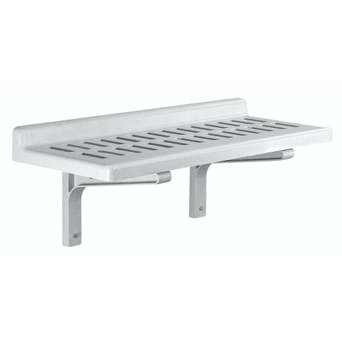 Cambro CSWS1448VK 48 inch Long Wall Shelves, Grey Plastic, NSF Listed, 1 each