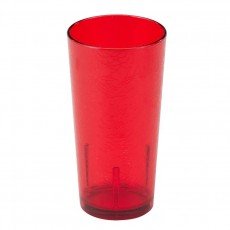Cambro D16156 DEL MAR® Tumbler, 16oz, Ruby Red(156), SAN Plastic, 3-1/16(w) x 3-1/16(d) x 5-15/16(h) inch – 3 Dozen