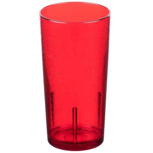 Cambro D24156 DEL MAR® Tumbler, 24oz, Ruby Red(156), SAN Plastic, 3-7/16(w) x 3-7/16(d) x 6-5/8(h) inch – 3 Dozen