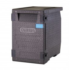  Cambro EPP400110 GoBox® 60qt Insulated Food Carrier, Black, NSF Listed