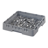 Cambro FR258151 CAMRACK® Full-Size Grey Plastic Flatware Rack, 19-3/4 x 19-¾ inch, NSF Listed, 1 each