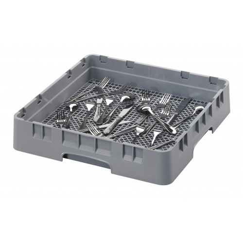 Cambro FR258151 CAMRACK® Full-Size Grey Plastic Flatware Rack, 19-3/4 x 19-¾ inch, NSF Listed, 1 each