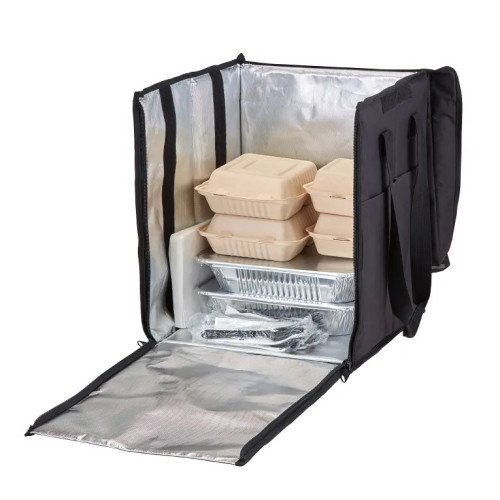  Cambro GBBP151417110 GoBags® Delivery Insulated Backpacks, Large, Black Nylon, 15(w) x 14(d) x 17(h) inch