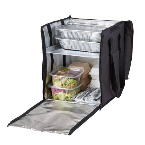  Cambro GBBP151417110 GoBags® Delivery Insulated Backpacks, Large, Black Nylon, 15(w) x 14(d) x 17(h) inch