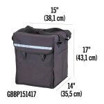  Cambro GBBP151417110 GoBags® Delivery Insulated Backpacks, Large, Black Nylon, 15(w) x 14(d) x 17(h) inch