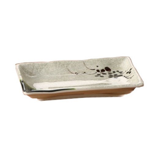 Yanco HO-2406 Honda Sauce Plates, 5oz Capacity, Rectangular, Melamine, Tan, 72 each