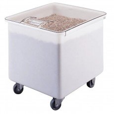 Cambro IB32148 Ingredient Bins, (32)Gallon(s), 215lb Capacity, Flat Top, White Plastic, Casters, 24(w) x 22(d) x 23(h) inch, NSF Listed