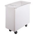 Cambro IB36148 Ingredient Bins, (34)Gallon(s), 252lb Capacity, Flat Top, White Plastic, Casters, 29-1/2(w) x 15-1/4(d) x 29(h) inch, NSF Listed