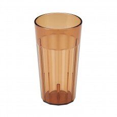 Cambro NT16153 Newport Tumbler, 16.4oz, SAN Plastic, Amber(153), 3-1/4(w) x 3-1/4(d) x 5-3/4(h) inch – 3 Dozen