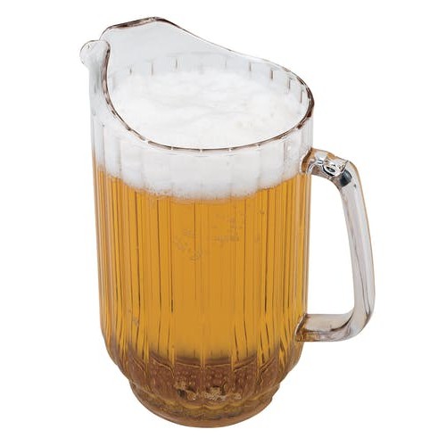 Cambro P600CW135 Camwear® Pitchers, 60oz, Clear, Polycarbonate, 6-3/4(w) x 6-3/4(d) x 8(h) inch, NSF Listed