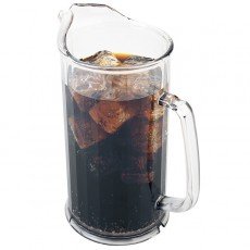 Cambro P60CW135 Camwear® Pitchers, 60oz, Clear, Polycarbonate, 7-1/4(w) x 7-1/4(d) x 9(h) inch, NSF Listed