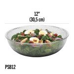 Cambro PSB12176 Salad/Pasta Serving Bowls, 5.8qt, Round, Polycarbonate, 12(w) x 12(d) x 5(h) inch, NSF Listed